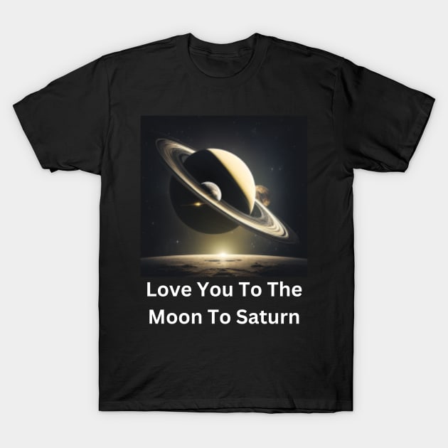 Love You To The Moon To Saturn T-Shirt by Clouth Clothing 